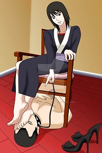 Females of NaruTo - female dominance feet (AniMe)